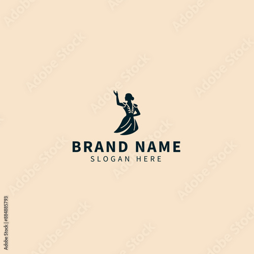 Beauty Woman Fashion Shopping Logo Vector Icon Illustration Isolated - A stylish and elegant vector illustration featuring a beauty woman, perfect for fashion, shopping, and beauty-related logos.