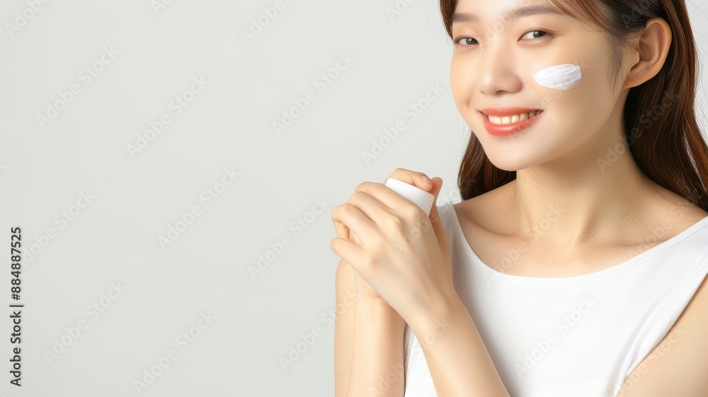 Portrait of a young woman's beauty with light accents. Portrait of a young woman's beauty with light accents.