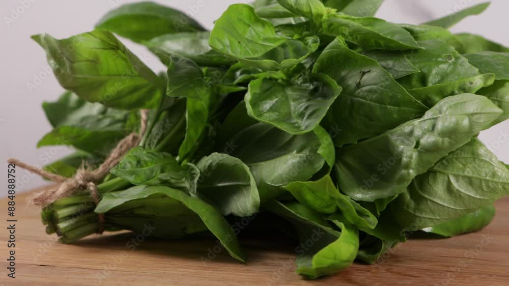bunch of basil food rotation herbs bunch of basil food rotation herbs