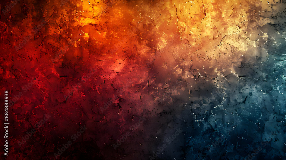 Grunge Texture: Red, Orange, Blue Grunge Texture: Red, Orange, Blue