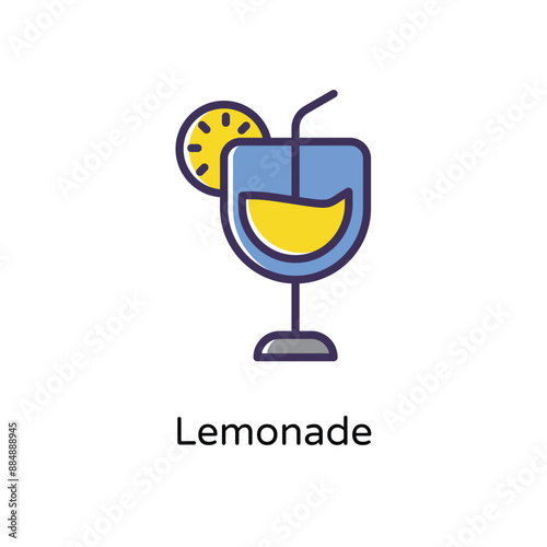 Lemonade vector icon