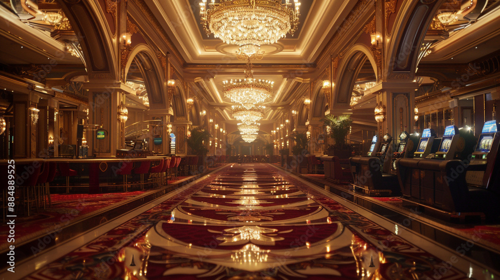 Obraz premium interior of the casino with luxury design