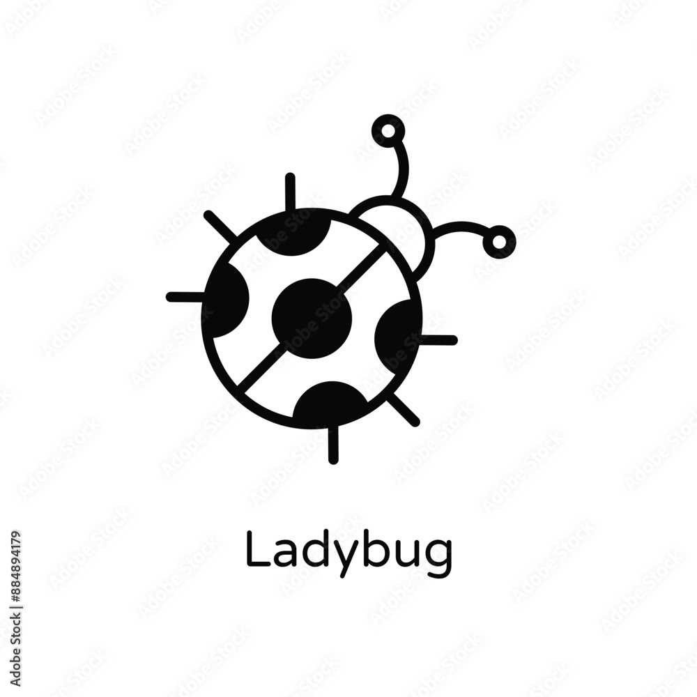 Ladybug vector icon Ladybug vector icon