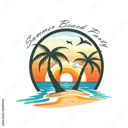 Free Vector Illustrations for Summer Logos