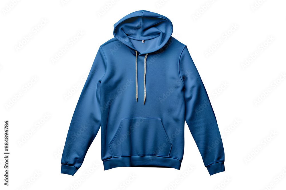 plain blue classic Hoodie , front view mockup ,isolate on transparent background plain blue classic Hoodie , front view mockup ,isolate on transparent background