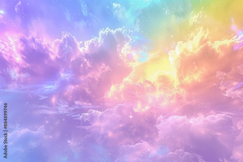 Fototapeta premium Abstract art background. colorful clouds