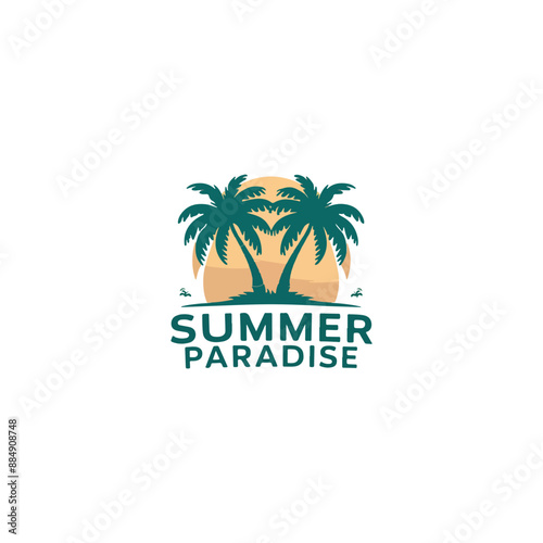 summer beach with palm trees and a beach scene special top summer 