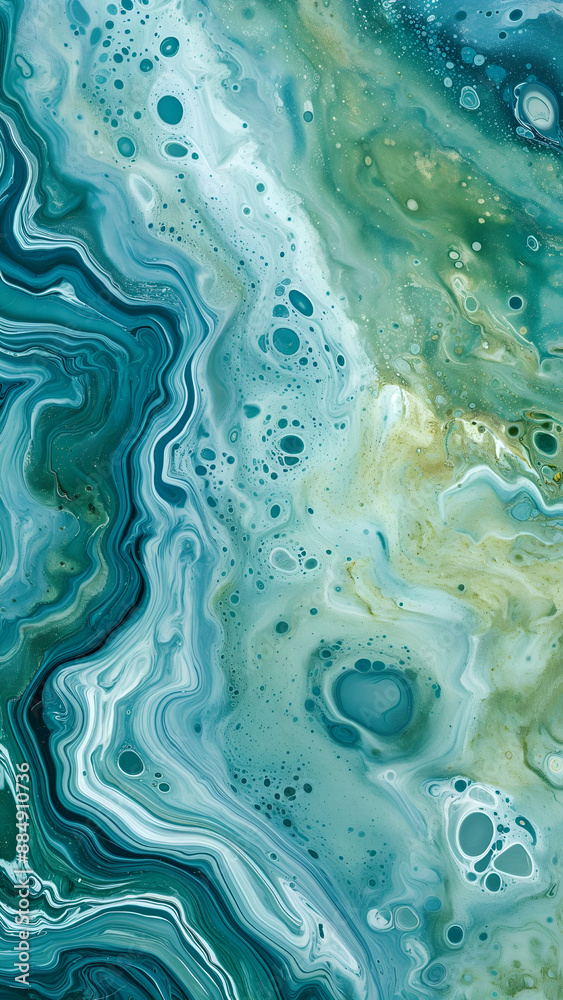 Tranquil Waters in marble texture Tranquil Waters in marble texture