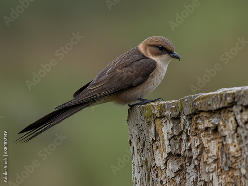 Needle-tailed swift Hirundapus caudacutus, AI generated
 photo