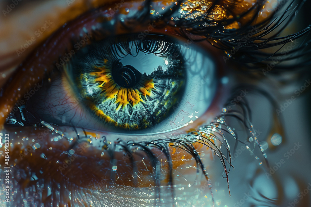 perfect blue eye macro in a sterile environment and perfect vision perfect blue eye macro in a sterile environment and perfect vision