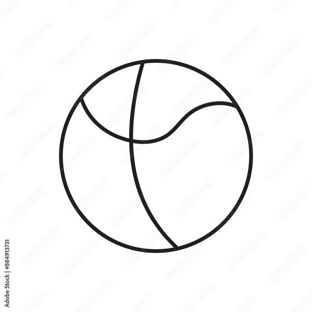 basketball icon on white background, eps10 basketball icon on white background, eps10