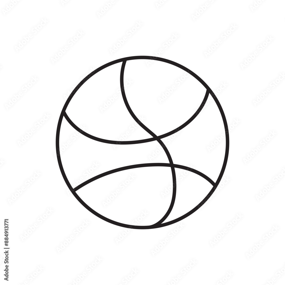 basketball icon in line style and flat style, vector illustration on white background basketball icon in line style and flat style, vector illustration on white background