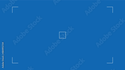 Blue screen background, VFX motion tracking markers. Art design blue screen backdrop template. Abstract concept video footage replacement tracking markers element.