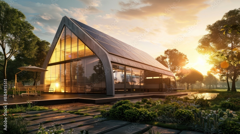 Solar energy panels roof photovoltaic power home solar cell system eco-friendly industry greenhouse,AI generated image Solar energy panels roof photovoltaic power home solar cell system eco-friendly industry greenhouse,AI generated image
