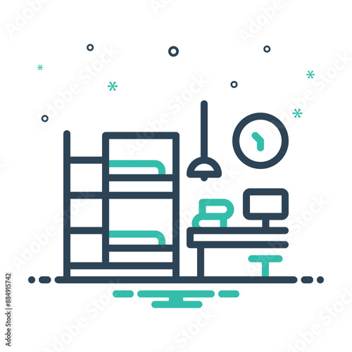 Mix icon for hostel