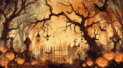 cute Halloween background