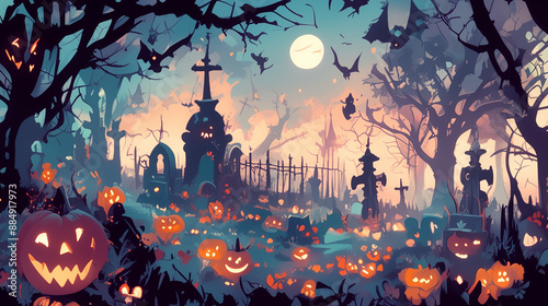 cute Halloween background