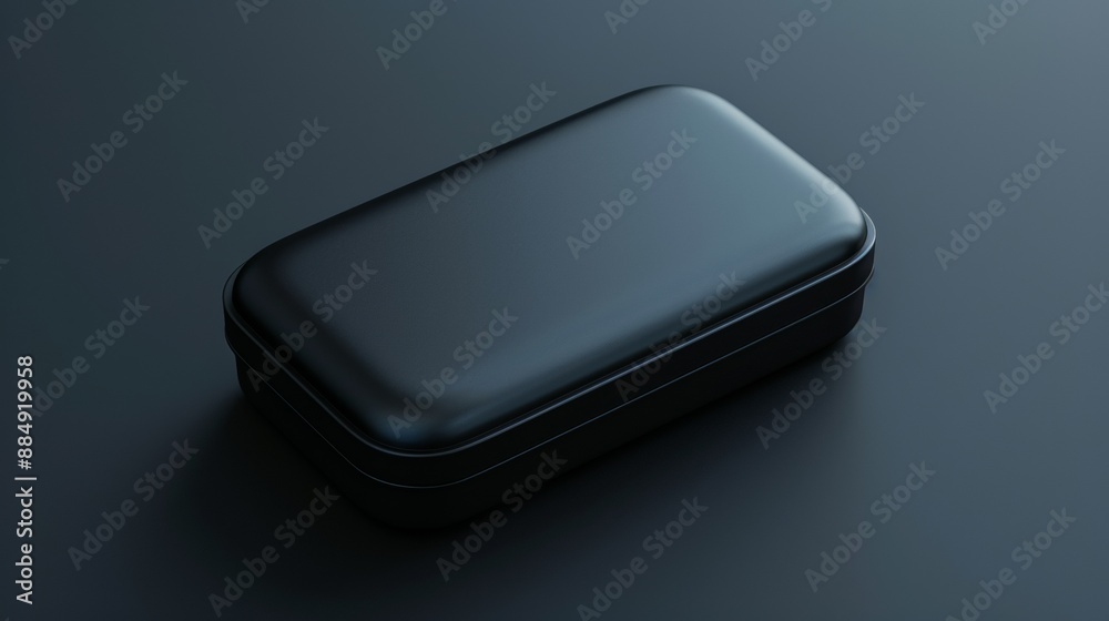 Black Rectangular Case on Dark Surface Black Rectangular Case on Dark Surface