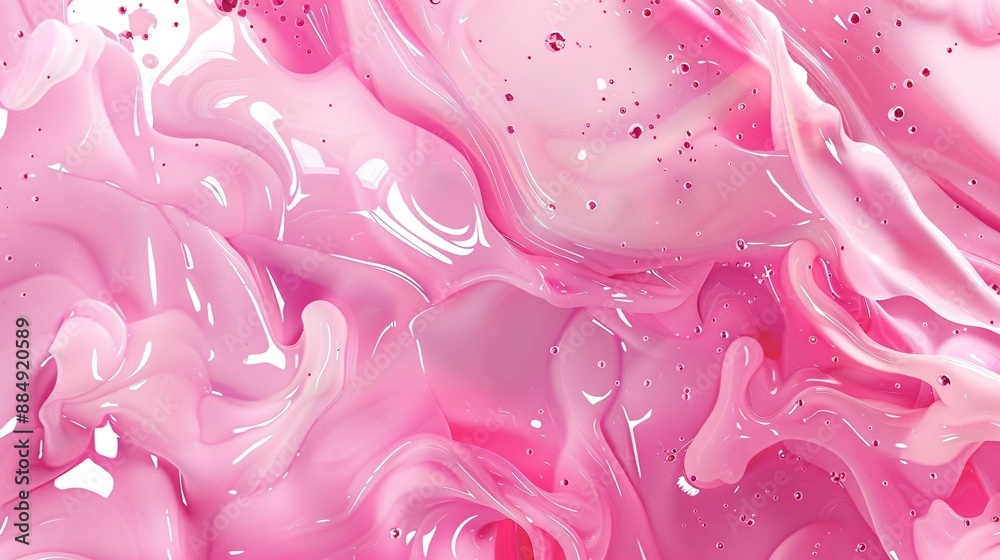 Abstract pink liquid wallpaper showcasing fluid and cute baby geometric shapes. The trendy romantic gradient background adds a futuristic touch, making it perfect for contemporary banner or magazine Abstract pink liquid wallpaper showcasing fluid and cute baby geometric shapes. The trendy romantic gradient background adds a futuristic touch, making it perfect for contemporary banner or magazine