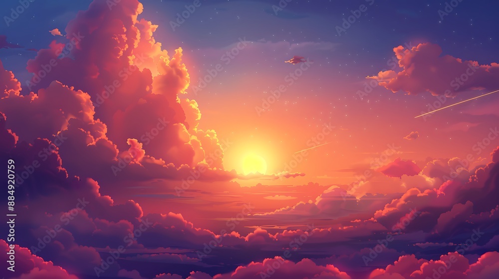 Sunset Above the Clouds Sunset Above the Clouds