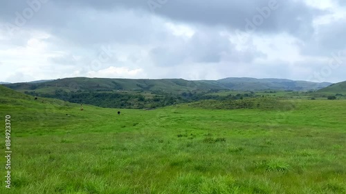 Landscape view of meghalaya Dainthlen Road in India. The beautiful mountain of Cherrapunji meghalaya state of India. photo