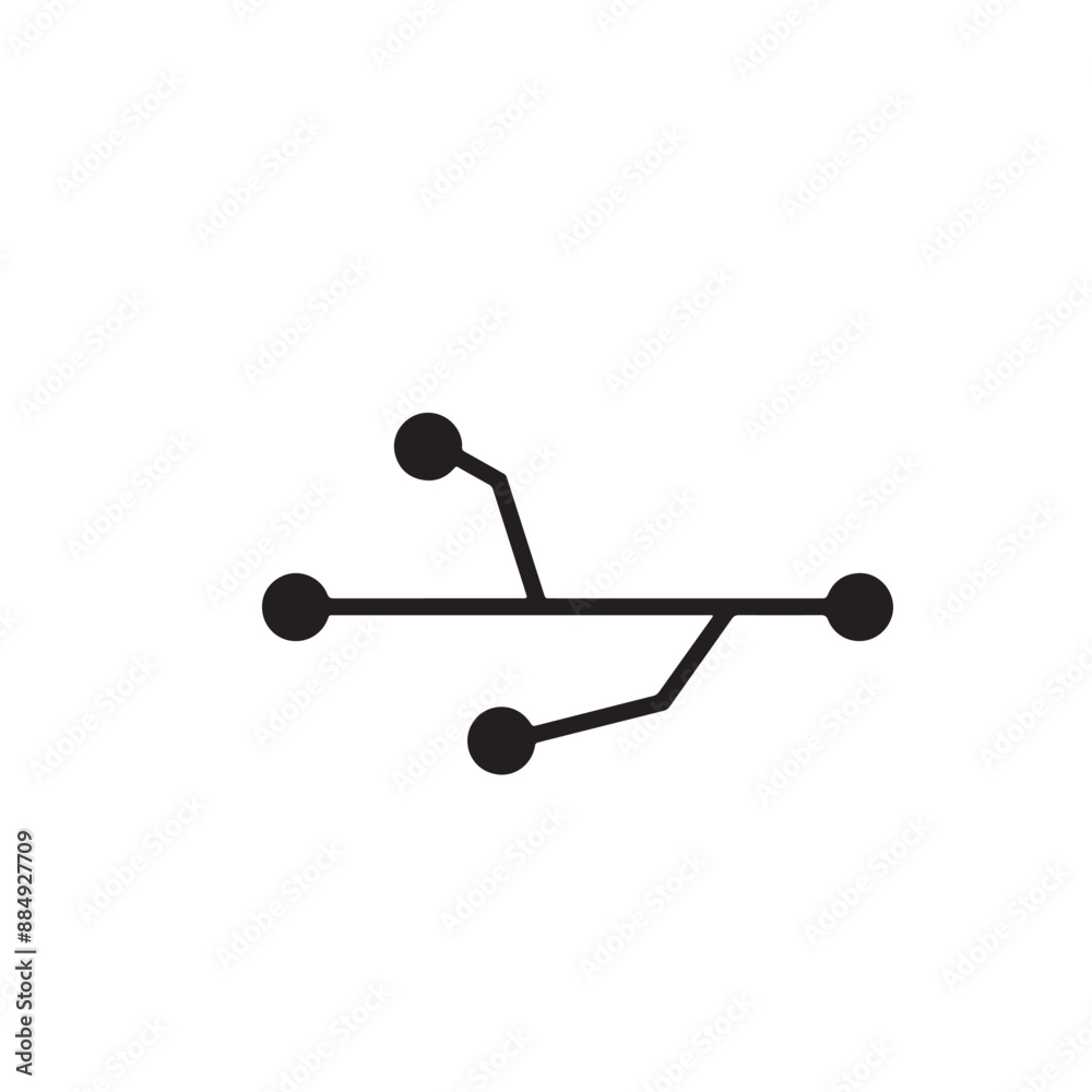 Share Icon line art vector on white background Share Icon line art vector on white background