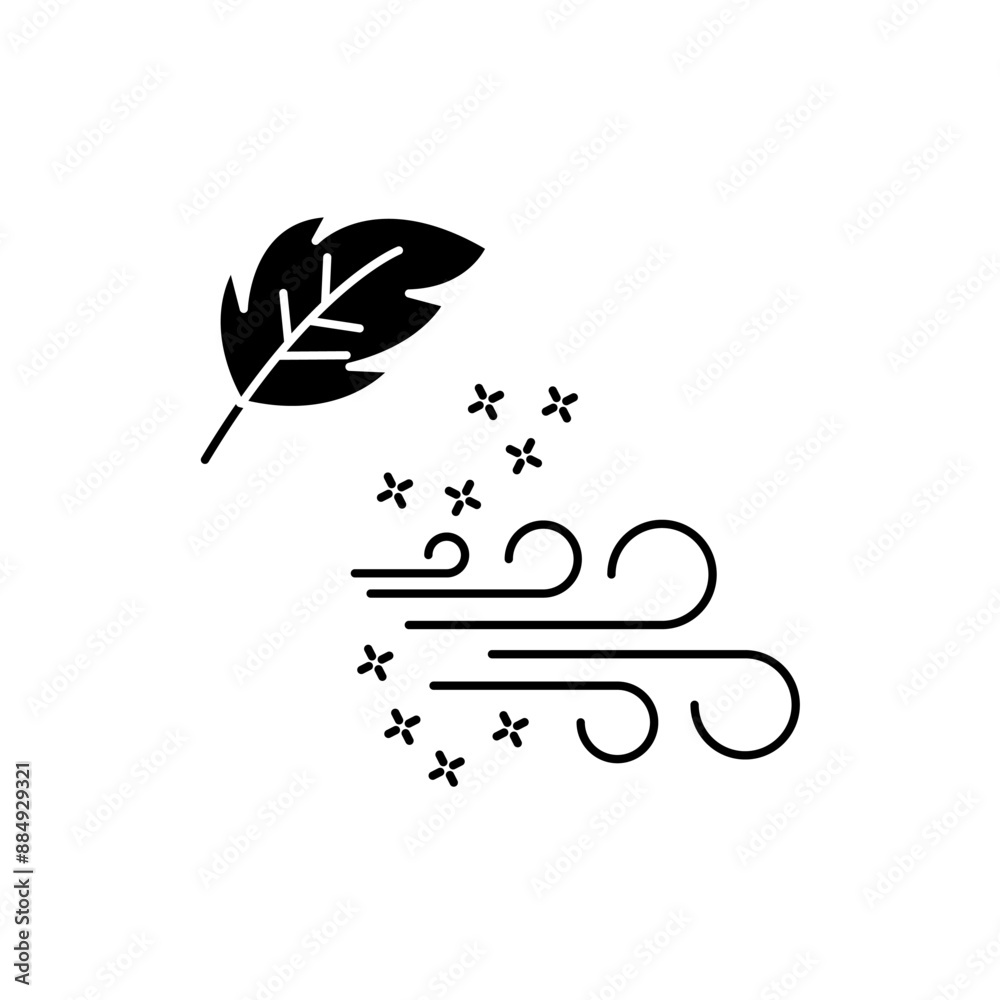 Fototapeta premium wind concept line icon. Simple element illustration. wind concept outline symbol design.