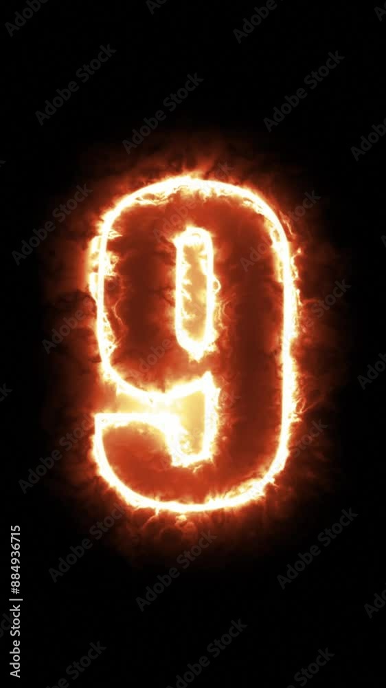 countdown from numbers on fire countdown from numbers on fire