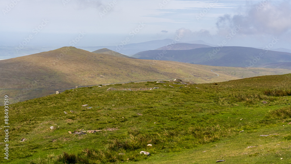 Fototapeta premium View of the Landscape from Snaefell, Isle of Man