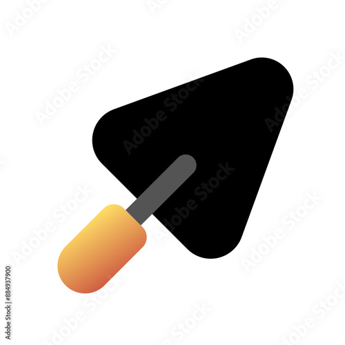 Editable trowel, shovel, cement vector icon. Construction, tools, industry. Part of a big icon set family. Perfect for web and app interfaces, presentations, infographics, etc