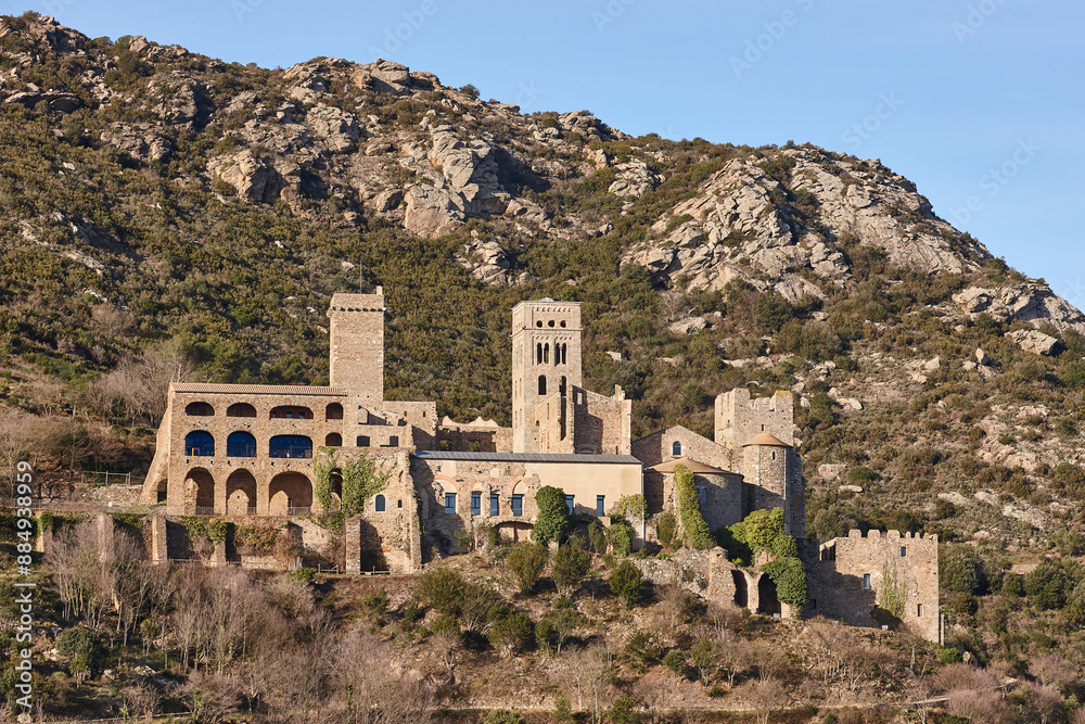 Sant Pere de Rodes medieval monastery. Girona, Catalunya. Spain