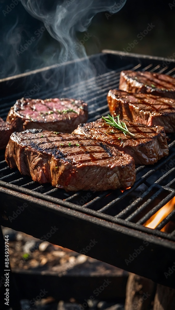 Grilling delicious beef steaks to perfection Grilling delicious beef steaks to perfection