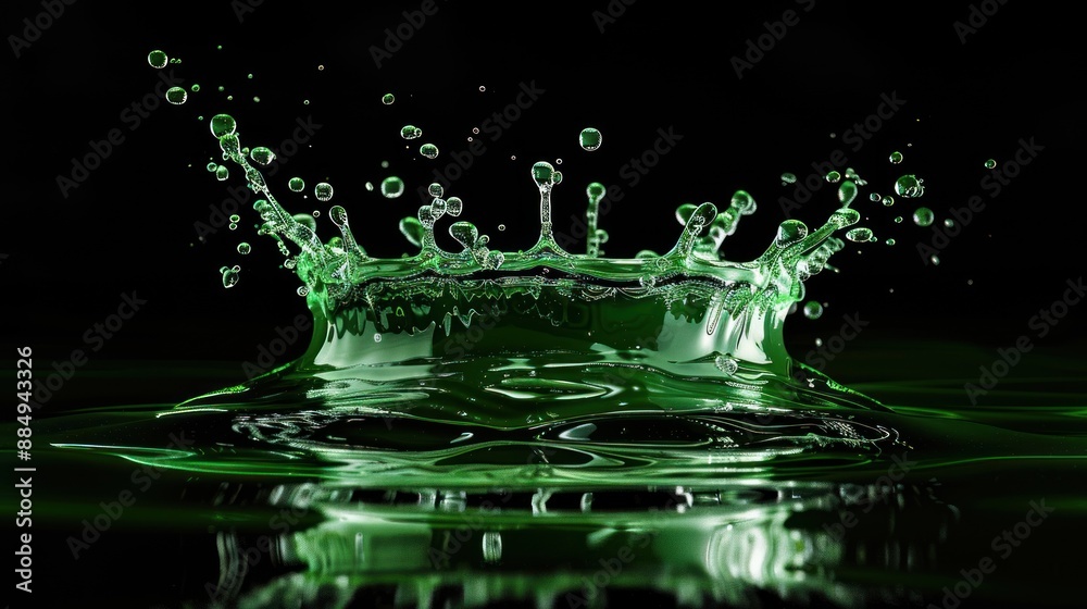 Green Liquid Splash Crown Green Liquid Splash Crown