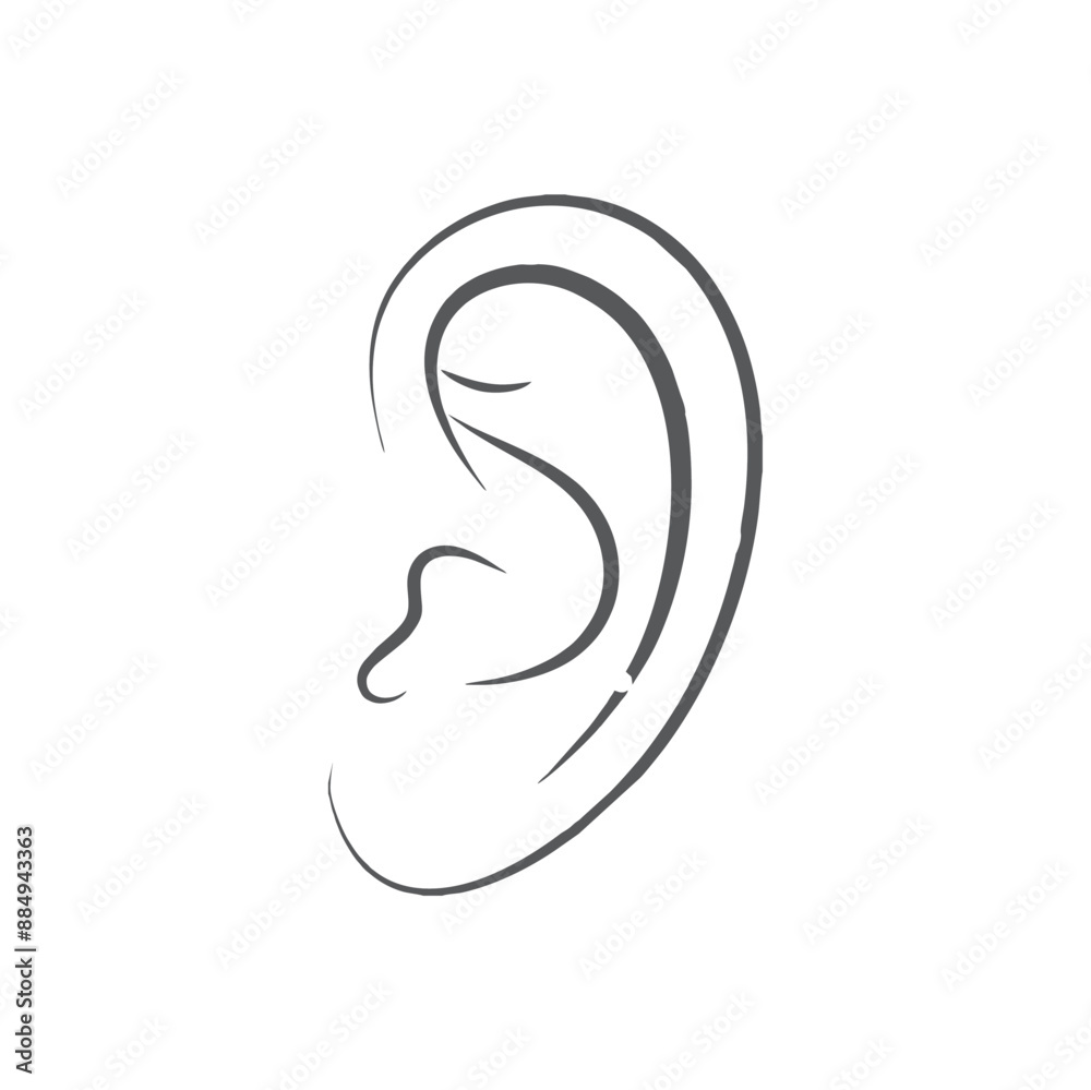 ear silhouette ear silhouette