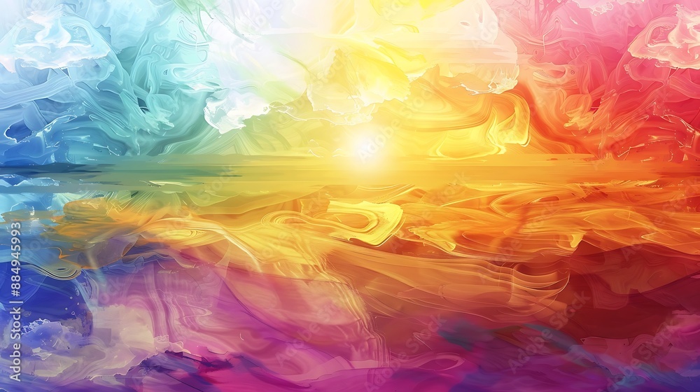 Abstract landscape vivid colors and fluid brushstrokes evoking a sense of ethereal beauty Play with light and shadow for a threedimensional effect Abstract landscape vivid colors and fluid brushstrokes evoking a sense of ethereal beauty Play with light and shadow for a threedimensional effect