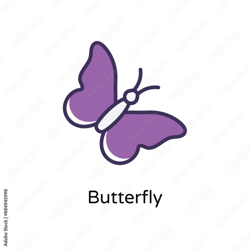 Butterfly vector icon Butterfly vector icon