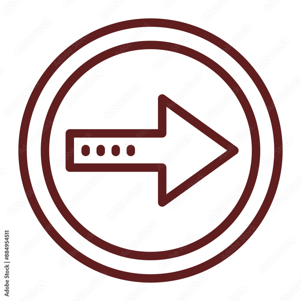 arrowright Vector Line Maroon Icon Design arrowright Vector Line Maroon Icon Design