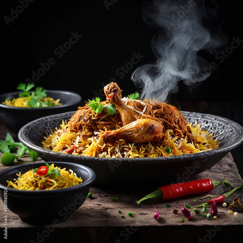 Asian Chicken Biryani I Indian Chicken Biriyani photo