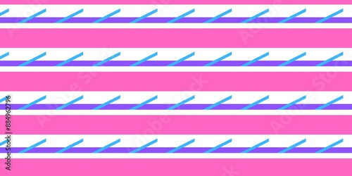 Colorful striped pattern with a festive flag and bunting design, perfect for party decorations, birthday banners, or celebrations It features a seamless vintage texture with bright colors and a garlan