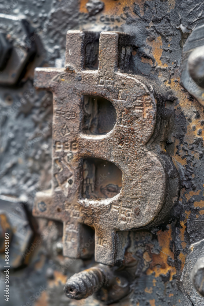 bag with bitcoin and bitcoin lying next to the laptop.AI generative. bag with bitcoin and bitcoin lying next to the laptop.AI generative.