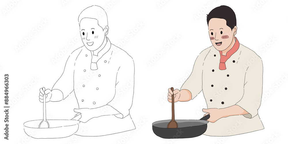 male chef element design for templates. male chef element design for templates.