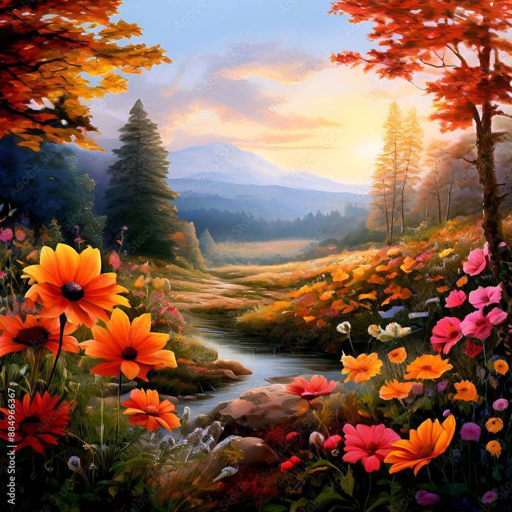 autumn in the mountains