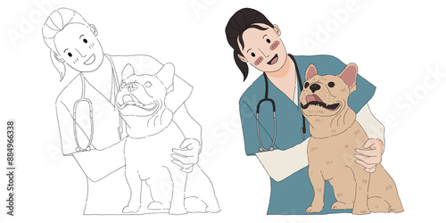 veterinary element design for templates.