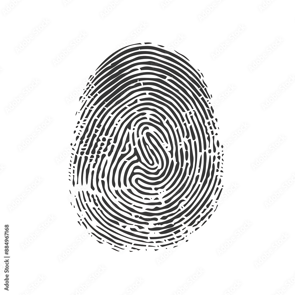 fingerprint line on white background fingerprint line on white background