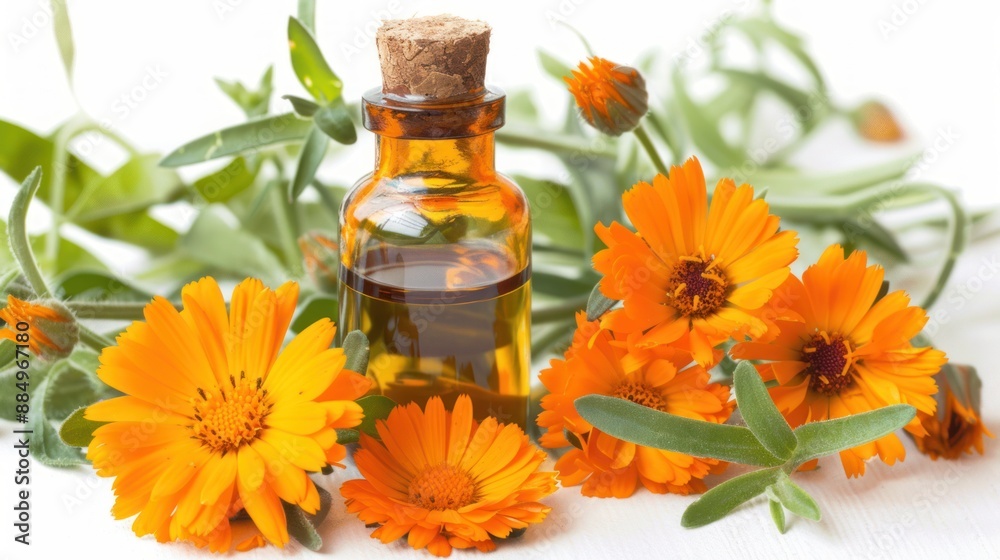 Calendula Oil with Fresh Flowers