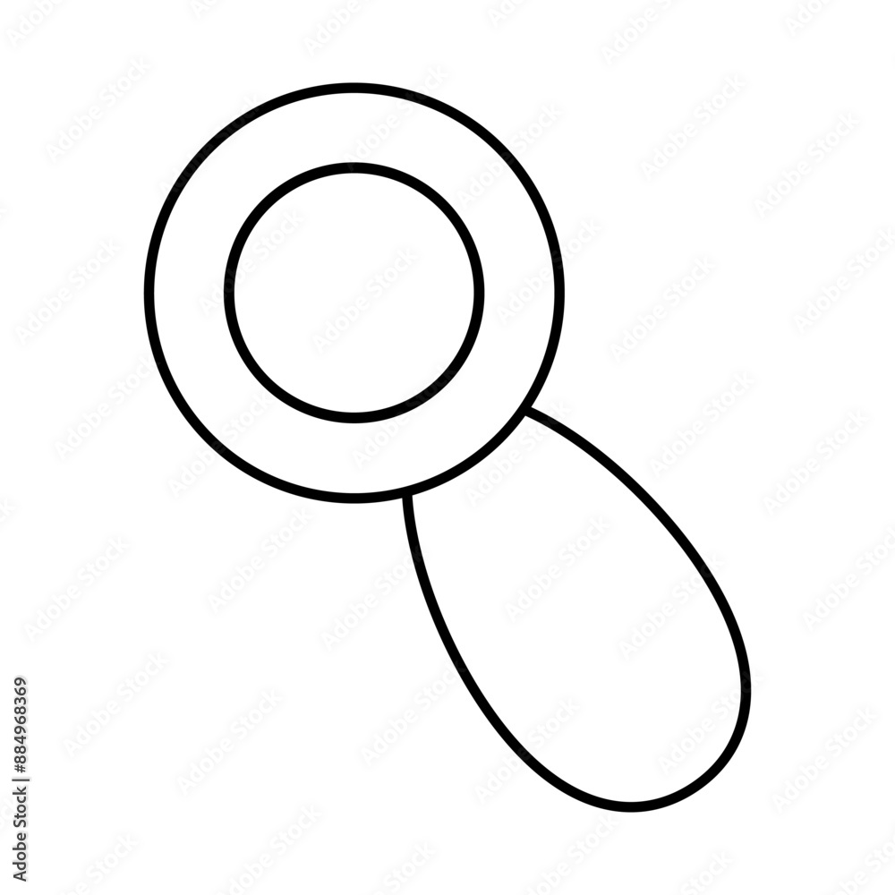 Magnifying glass icon. Outline search icon. Loupe icon in line art style. Editable stroke Magnifying glass icon. Outline search icon. Loupe icon in line art style. Editable stroke