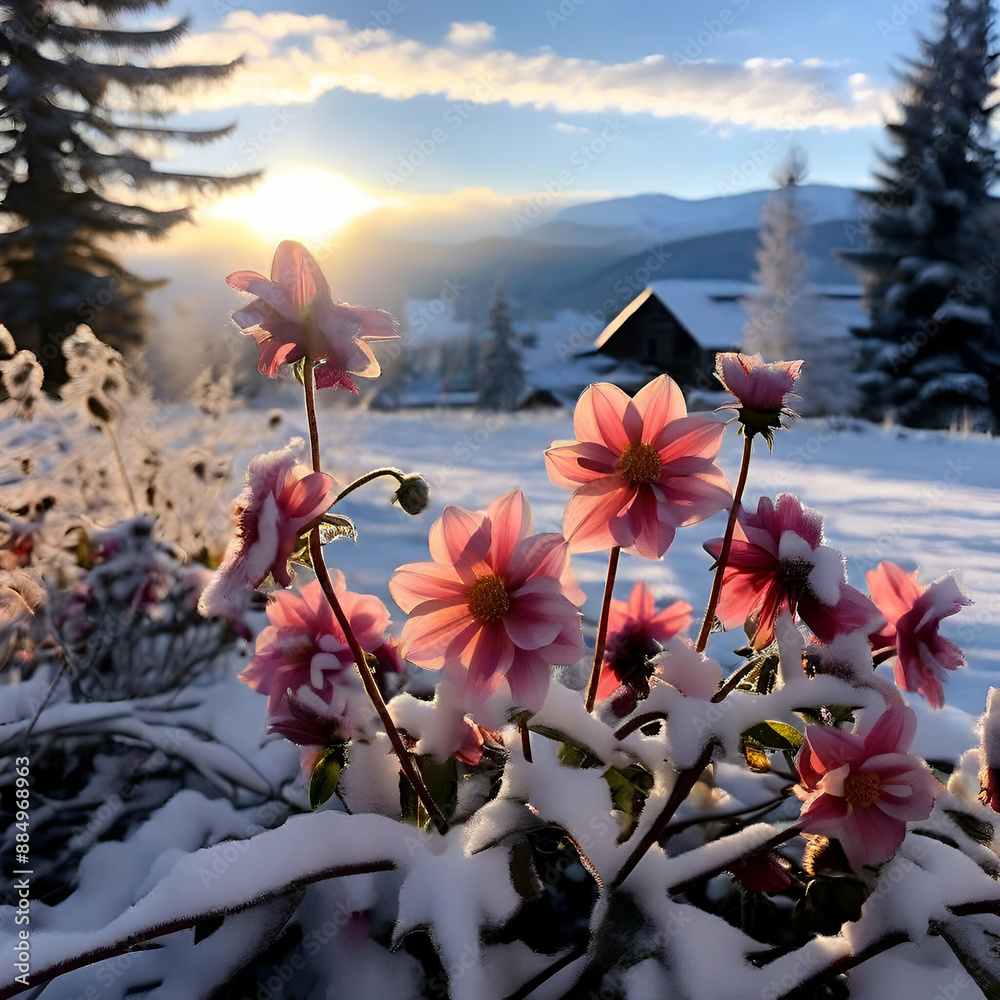 flower in the sky