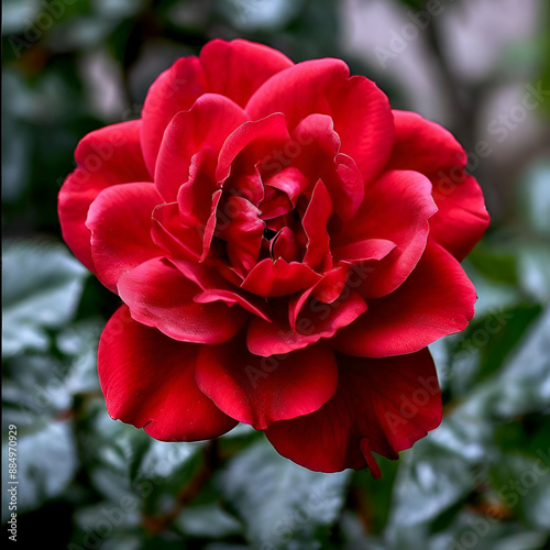 Obraz na płótnie red rose in garden w salonie