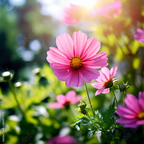 pink cosmos flower