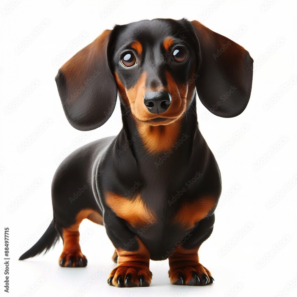 dachshund dog isolated on white background dachshund dog isolated on white background